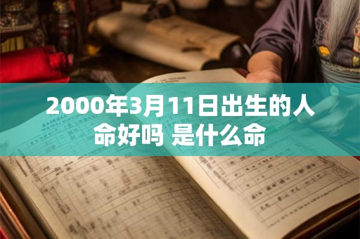 2000年3月11日出生的人命好吗 是什么命