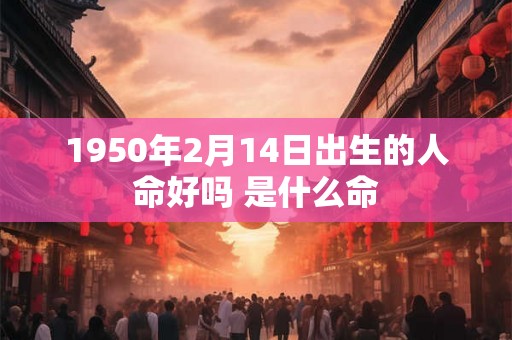 1950年2月14日出生的人命好吗 是什么命