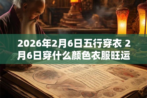 2026年2月6日五行穿衣 2月6日穿什么颜色衣服旺运
