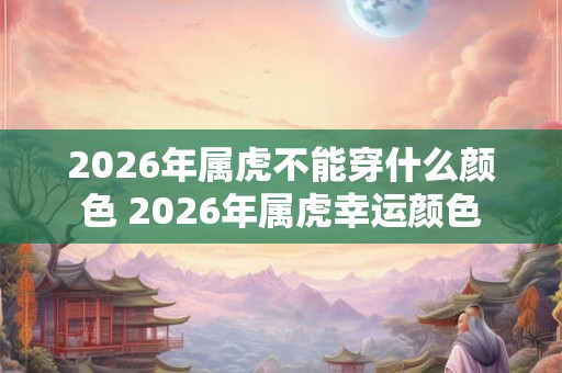 2026年属虎不能穿什么颜色 2026年属虎幸运颜色