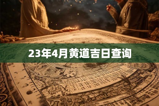 23年4月黄道吉日查询
