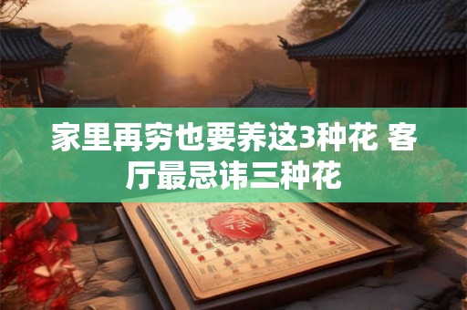 家里再穷也要养这3种花 客厅最忌讳三种花 家里再穷也要养这3种花 客厅最忌讳三种花