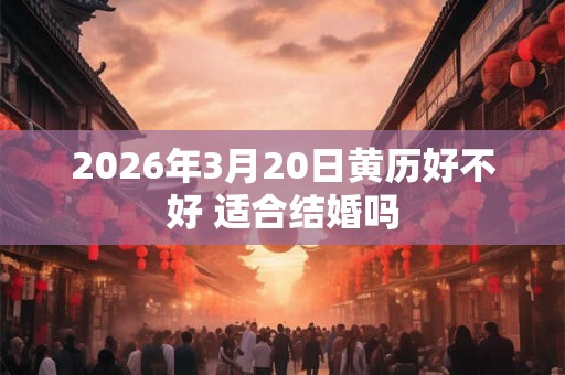 2026年3月20日黄历好不好 适合结婚吗 2026年3月20日黄历好不好 适合结婚吗