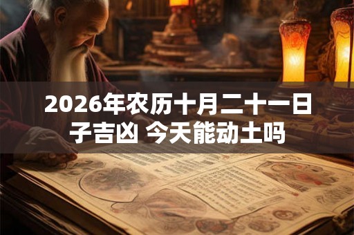 2026年农历十月二十一日子吉凶 今天能动土吗