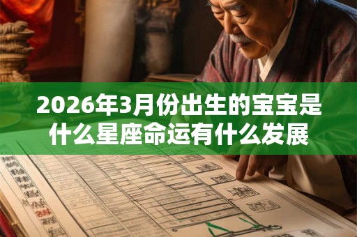 2026年3月份出生的宝宝是什么星座命运有什么发展