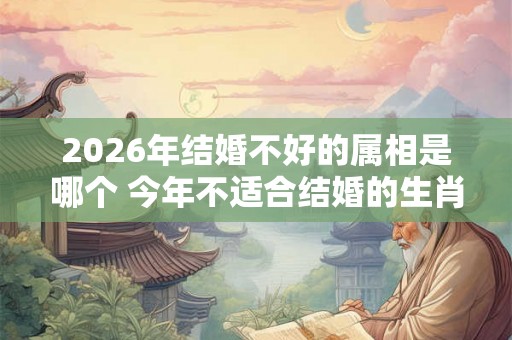 2026年结婚不好的属相是哪个 今年不适合结婚的生肖