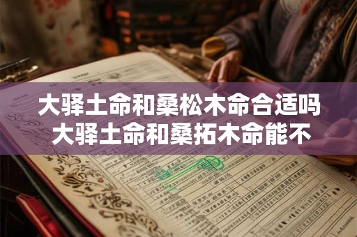 大驿土命和桑松木命合适吗 大驿土命和桑拓木命能不能婚配 大驿土命和桑松木命合适吗 大驿土命和桑拓木命能不能婚配