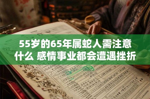 55岁的65年属蛇人需注意什么 感情事业都会遭遇挫折 55岁的65年属蛇人需注意什么 感情事业都会遭遇挫折
