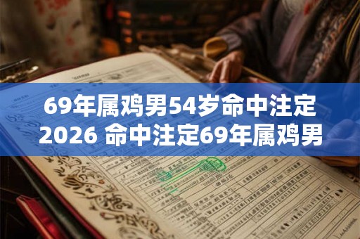 69年属鸡男54岁命中注定2026 命中注定69年属鸡男2026年有何变数
