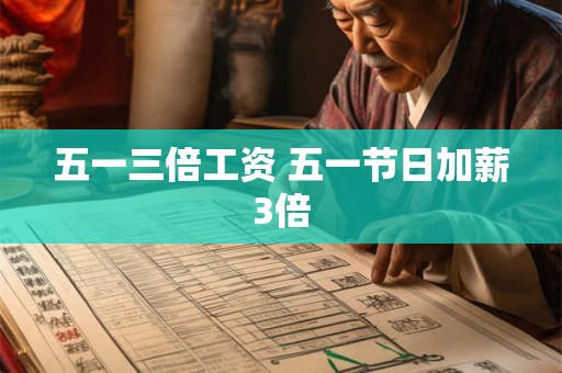 五一三倍工资 五一节日加薪3倍 五一三倍工资 五一节日加薪3倍