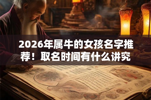 2026年属牛的女孩名字推荐！取名时间有什么讲究