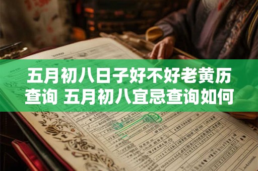 五月初八日子好不好老黄历查询 五月初八宜忌查询如何规避坏运势 五月初八日子好不好老黄历查询 五月初八宜忌查询如何规避坏运势