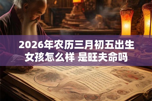 2026年农历三月初五出生女孩怎么样 是旺夫命吗