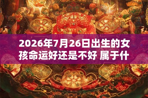 2026年7月26日出生的女孩命运好还是不好 属于什么命