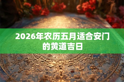 2026年农历五月适合安门的黄道吉日
