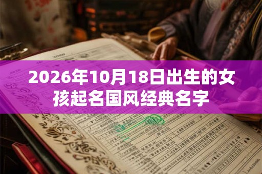 2026年10月18日出生的女孩起名国风经典名字