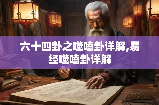 六十四卦之噬嗑卦详解,易经噬嗑卦详解