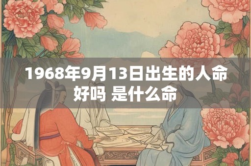 1968年9月13日出生的人命好吗 是什么命