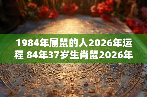 1984年属鼠的人2026年运程 84年37岁生肖鼠2026年运势 1984年属鼠的人2026年运程 84年37岁生肖鼠2026年运势