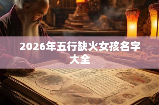 2026年五行缺火女孩名字大全
