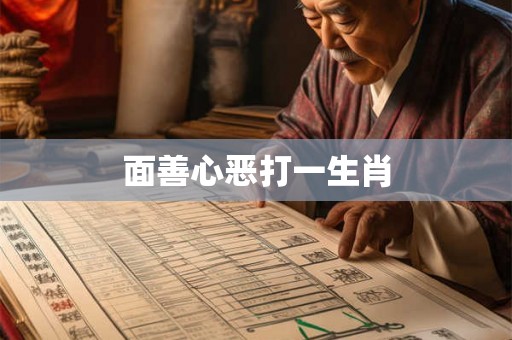 面善心恶打一生肖