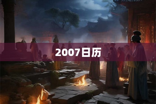 2007日历