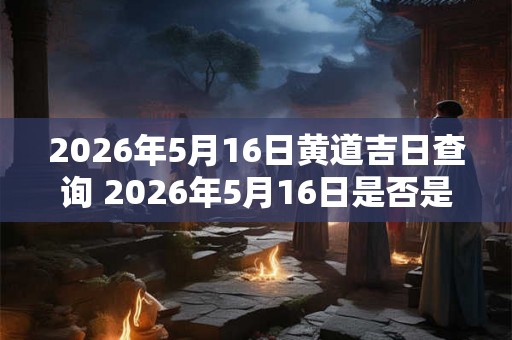 2026年5月16日黄道吉日查询 2026年5月16日是否是黄道吉日 2026年5月16日黄道吉日查询 2026年5月16日是否是黄道吉日