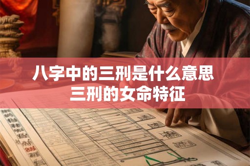 八字中的三刑是什么意思  三刑的女命特征