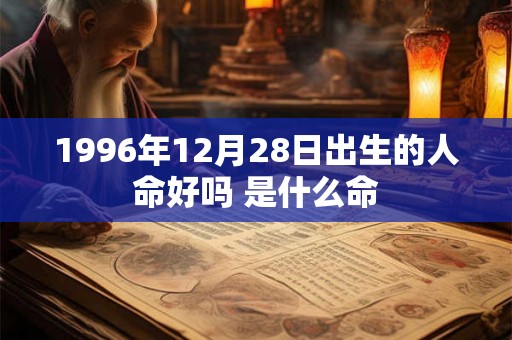 1996年12月28日出生的人命好吗 是什么命