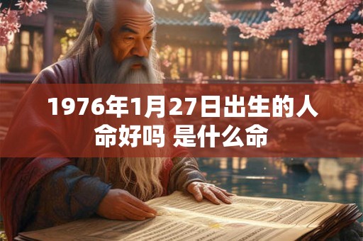 1976年1月27日出生的人命好吗 是什么命 1976年1月27日出生的人命好吗 是什么命
