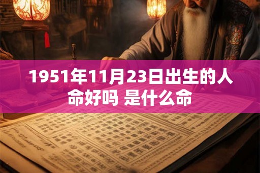 1951年11月23日出生的人命好吗 是什么命