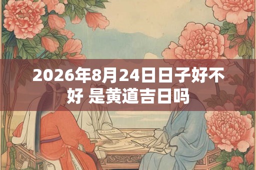2026年8月24日日子好不好 是黄道吉日吗