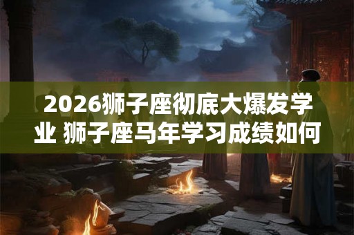 2026狮子座彻底大爆发学业 狮子座马年学习成绩如何