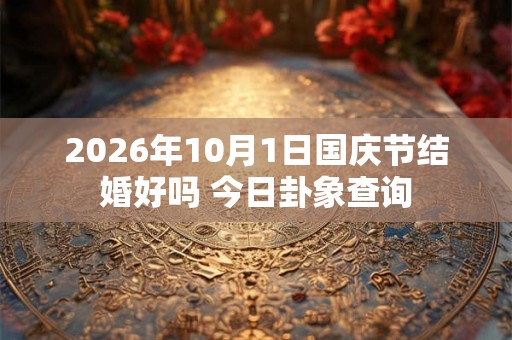 2026年10月1日国庆节结婚好吗 今日卦象查询