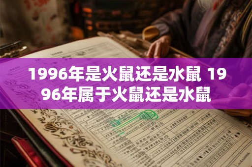 1996年是火鼠还是水鼠 1996年属于火鼠还是水鼠