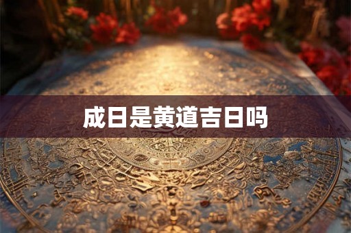 成日是黄道吉日吗 成日是黄道吉日吗