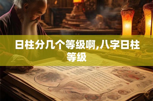 日柱分几个等级啊,八字日柱等级