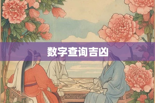 数字查询吉凶