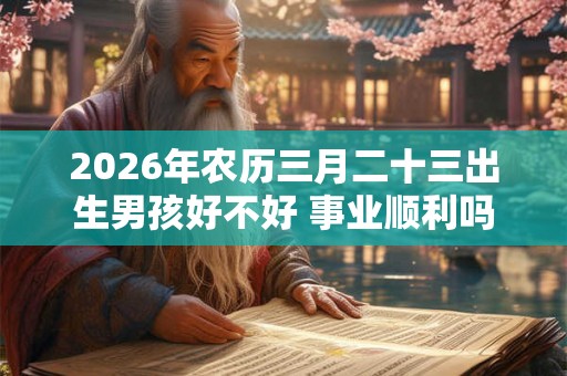 2026年农历三月二十三出生男孩好不好 事业顺利吗
