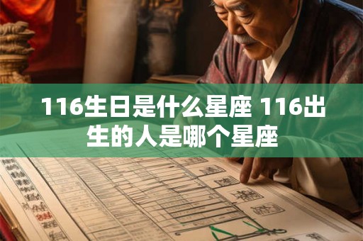 116生日是什么星座 116出生的人是哪个星座 116生日是什么星座 116出生的人是哪个星座