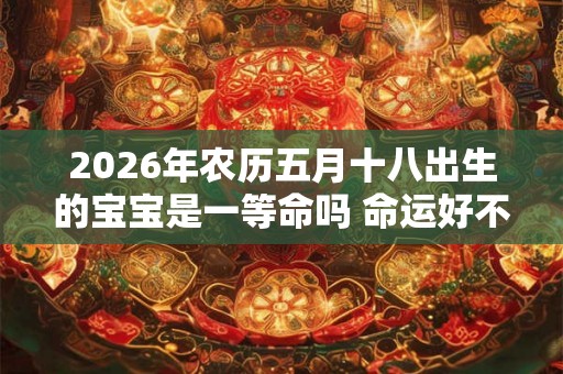 2026年农历五月十八出生的宝宝是一等命吗 命运好不好