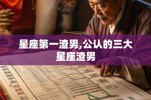星座第一渣男,公认的三大星座渣男
