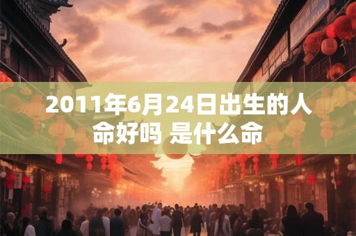 2011年6月24日出生的人命好吗 是什么命