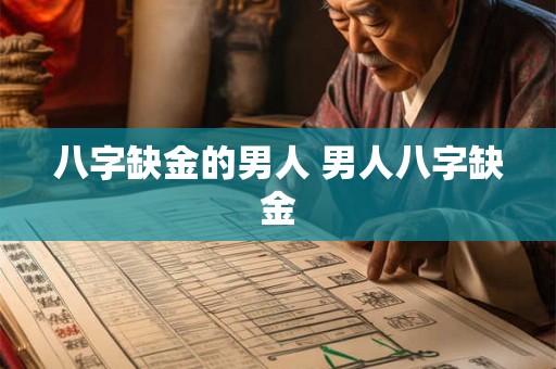 八字缺金的男人 男人八字缺金