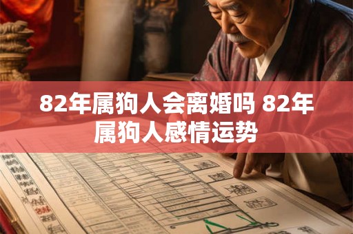 82年属狗人会离婚吗 82年属狗人感情运势