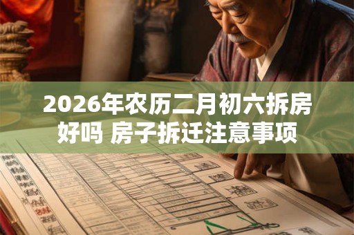 2026年农历二月初六拆房好吗 房子拆迁注意事项 2026年农历二月初六拆房好吗 房子拆迁注意事项