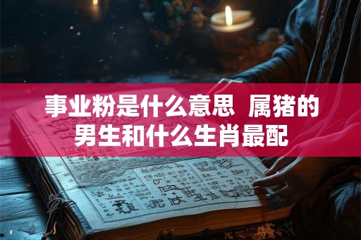 事业粉是什么意思 属猪的男生和什么生肖最配 事业粉是什么意思 属猪的男生和什么生肖最配