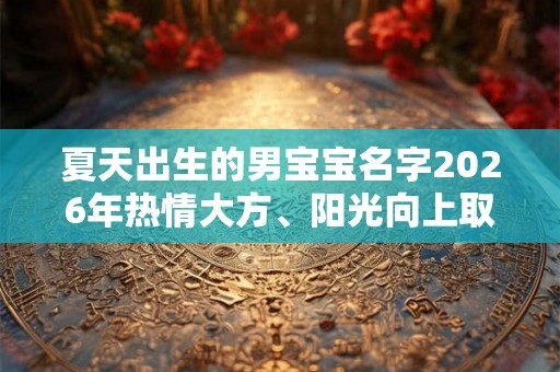 夏天出生的男宝宝名字2026年热情大方、阳光向上取名推荐