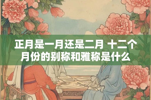 正月是一月还是二月 十二个月份的别称和雅称是什么