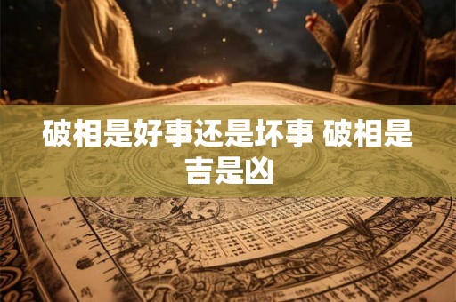 破相是好事还是坏事 破相是吉是凶